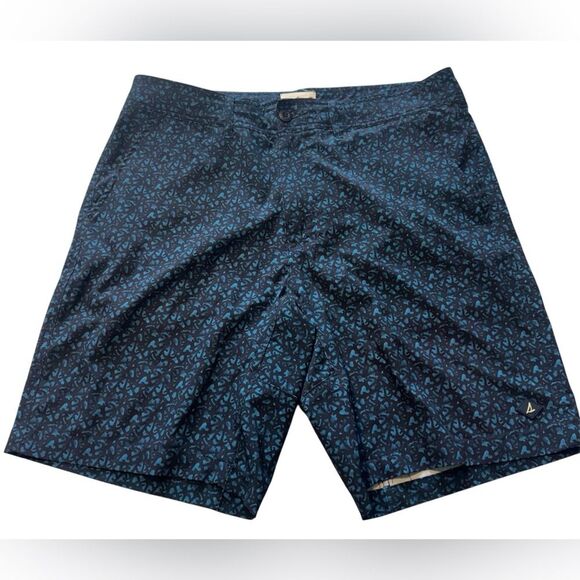 Sperry Swim Trunk Size 32 Navy Blue Print - Picture 1 of 7